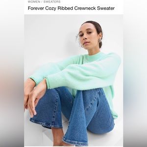 Gap Forever Cozy Ribbed Crewneck Sweater